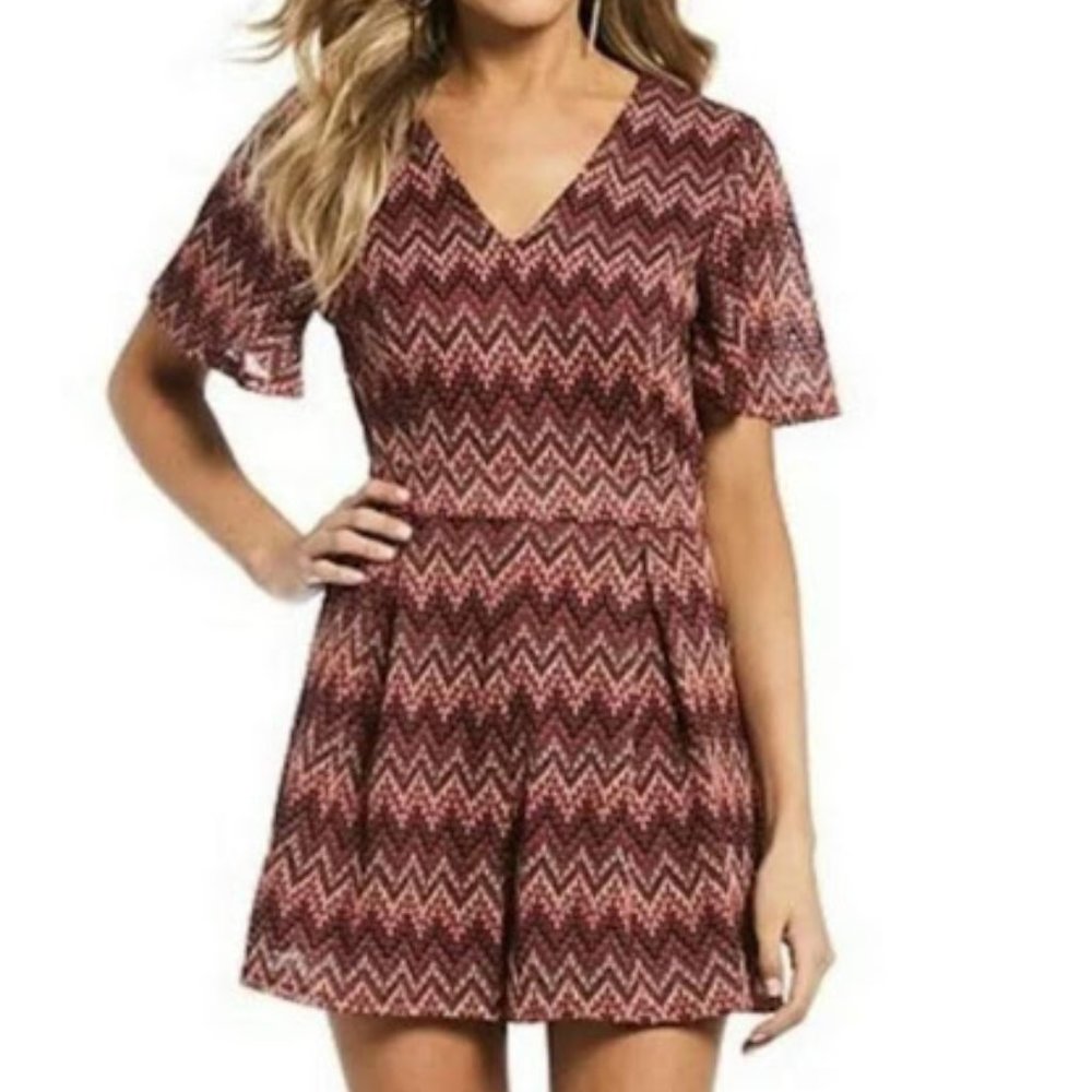 Gianni Bini Chevron Romper